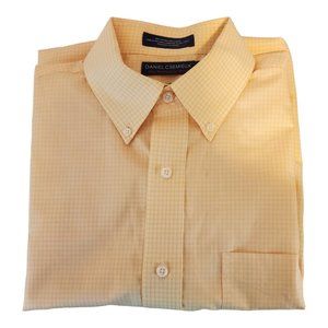 Daniel Cremieux Men's Yellow Check Shirt Medium